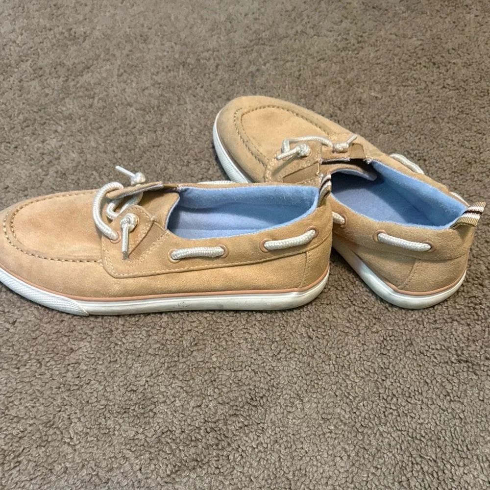 Cat & Jack Boy's Reece Slip On Boat Shoes Beige Size 2 Boat Shoes